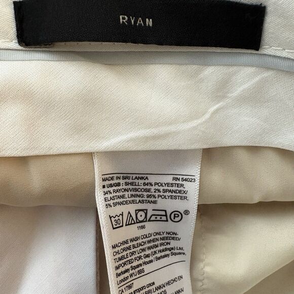 Banana Republic Ryan Fit Pink Dress Pants Stretch Slim Fit Straight Sz 8 Petite - Picture 5 of 6